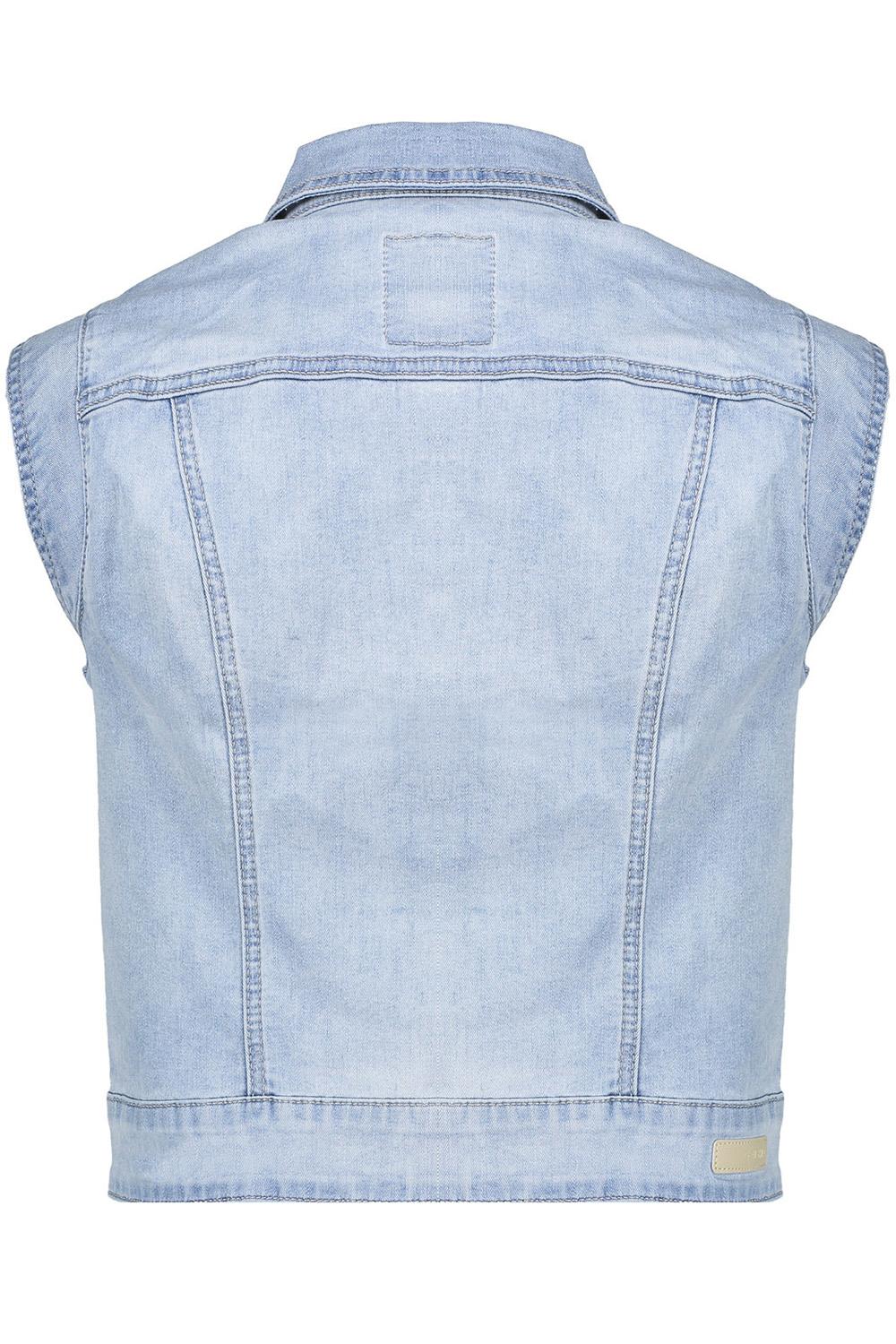 Jeans Gilet 25004 10 Geisha Gilet Bleached Denim