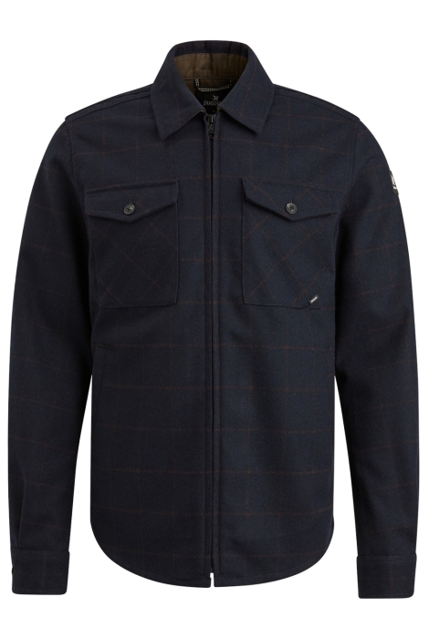 Vanguard long sleeve shirt check fine woolb