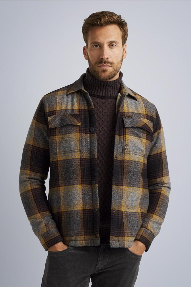 SHIRT JACKET WITH CHECK PATTERN PSI2310220 8200