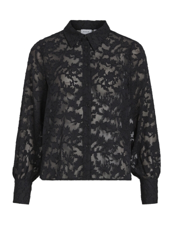 Vila Blouse VIFLEMA NEW L/S SHIRT - NOOS 14095900 BLACK BEAUTY