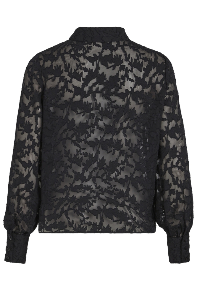 VIFLEMA NEW L/S SHIRT - NOOS 14095900 BLACK BEAUTY