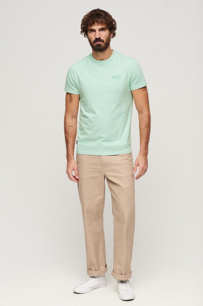 ESSENTIAL LOGO EMB TEE M1011245A LIGHT MINT GREEN MARL