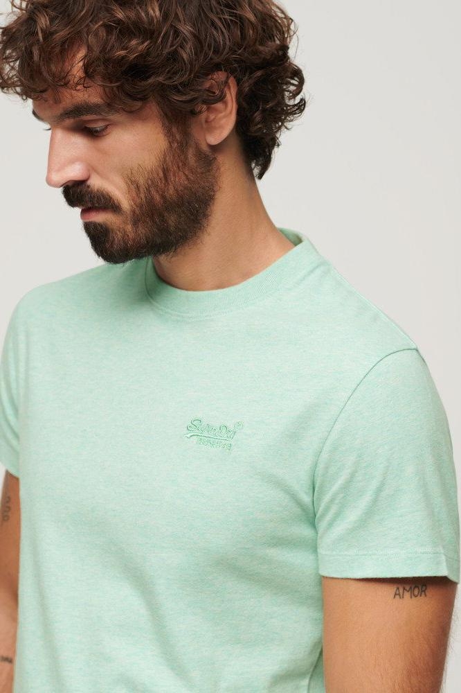 ESSENTIAL LOGO EMB TEE M1011245A LIGHT MINT GREEN MARL