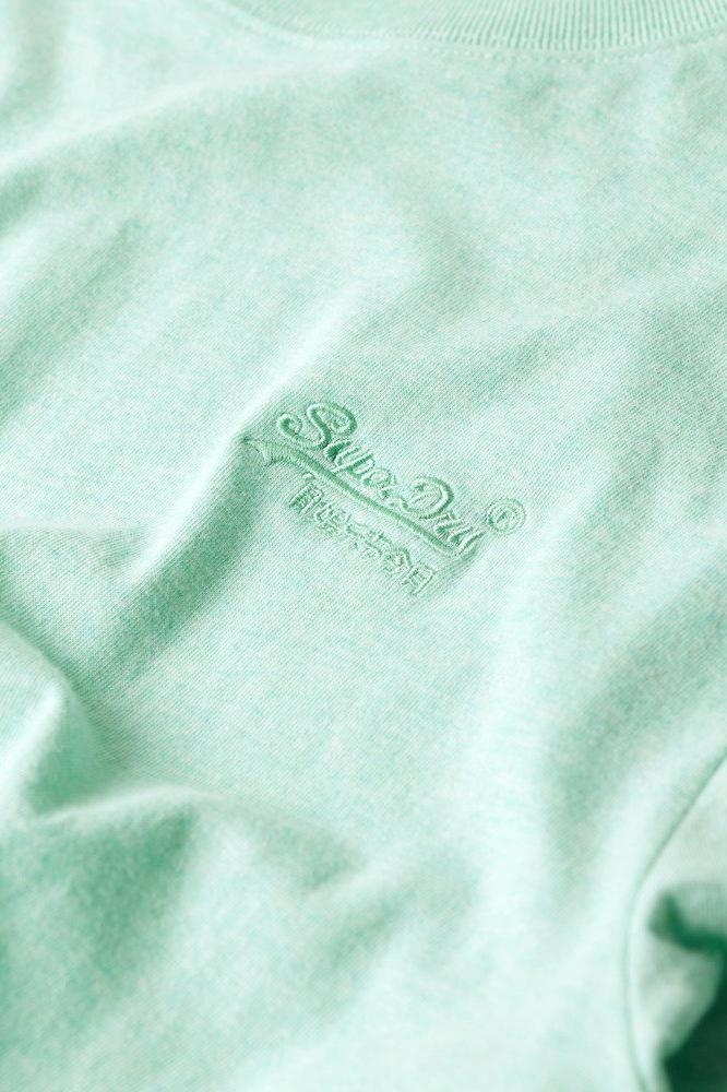 ESSENTIAL LOGO EMB TEE M1011245A LIGHT MINT GREEN MARL