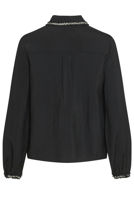 Vila vidogma o-neck ls detail shirt