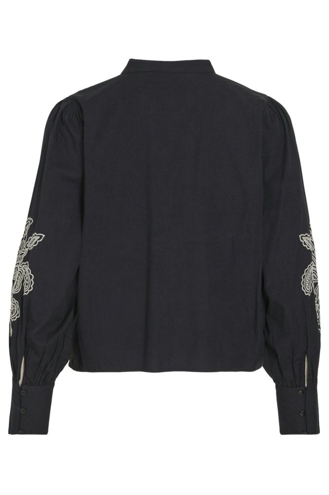 VITARINE O-NECK L/S SHIRT 14100338 Black Beauty/Brich