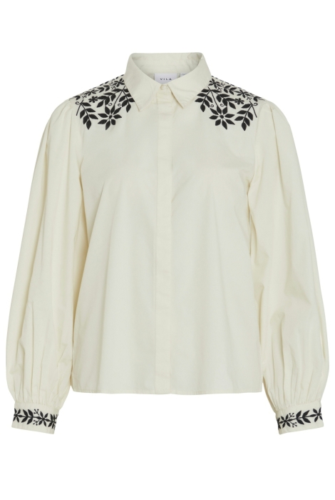 Vila vicaria l/s embroidery shirt/r