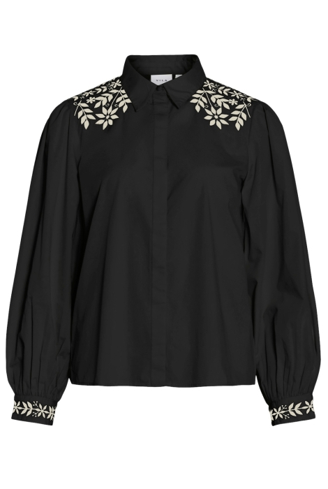 Vila vicaria l/s embroidery shirt/r