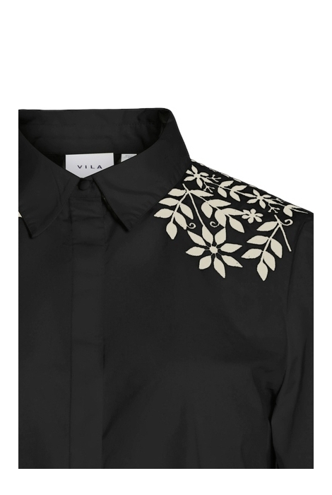 Vila vicaria l/s embroidery shirt/r