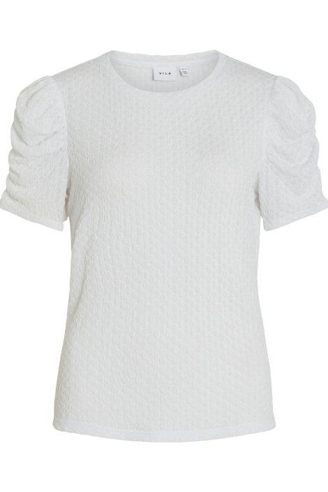 Vila vianine s/s puff sleeve top - noos