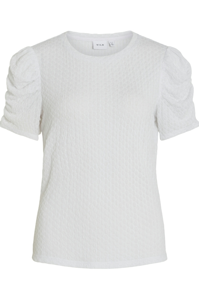 VIANINE S/S PUFF SLEEVE TOP - NOOS 14089479 Bright White