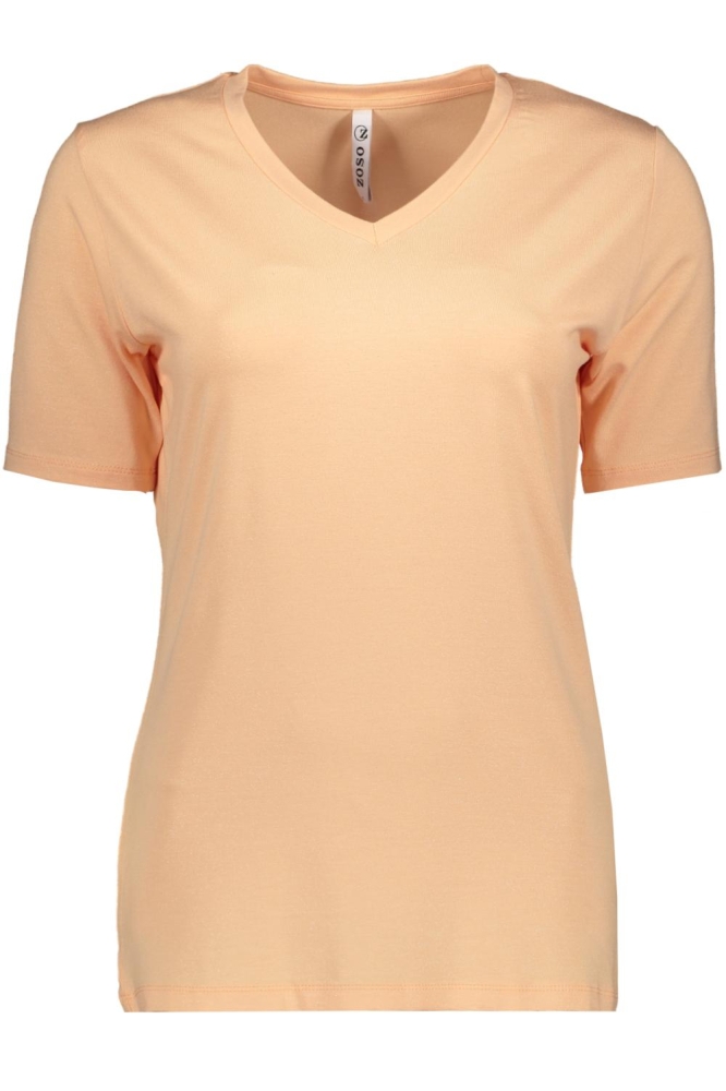 PEGGY T SHIRT WITH SPRAY PRINT 242 1020 APRICOT