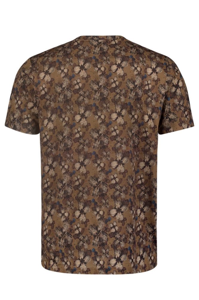 T SHIRT WITH FLORAL PRINT 25360777 043 KHAKI