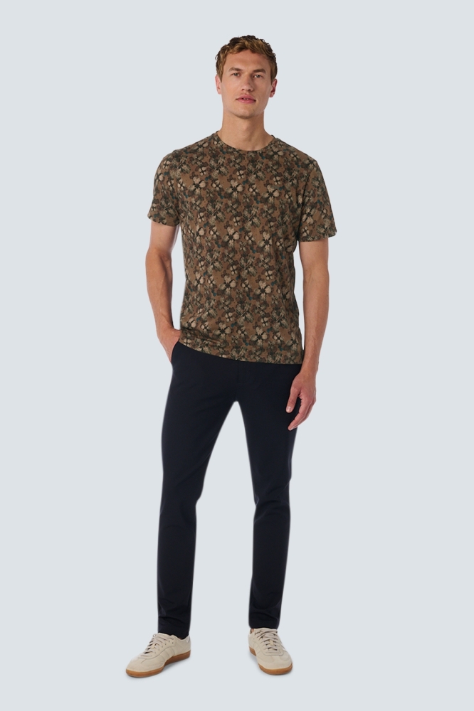 T SHIRT WITH FLORAL PRINT 25360777 043 KHAKI