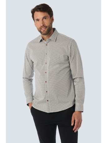 NO-EXCESS Overhemd SHIRT WITH DYNAMIC ALLOVER PATTERN 25450731 078 NIGHT