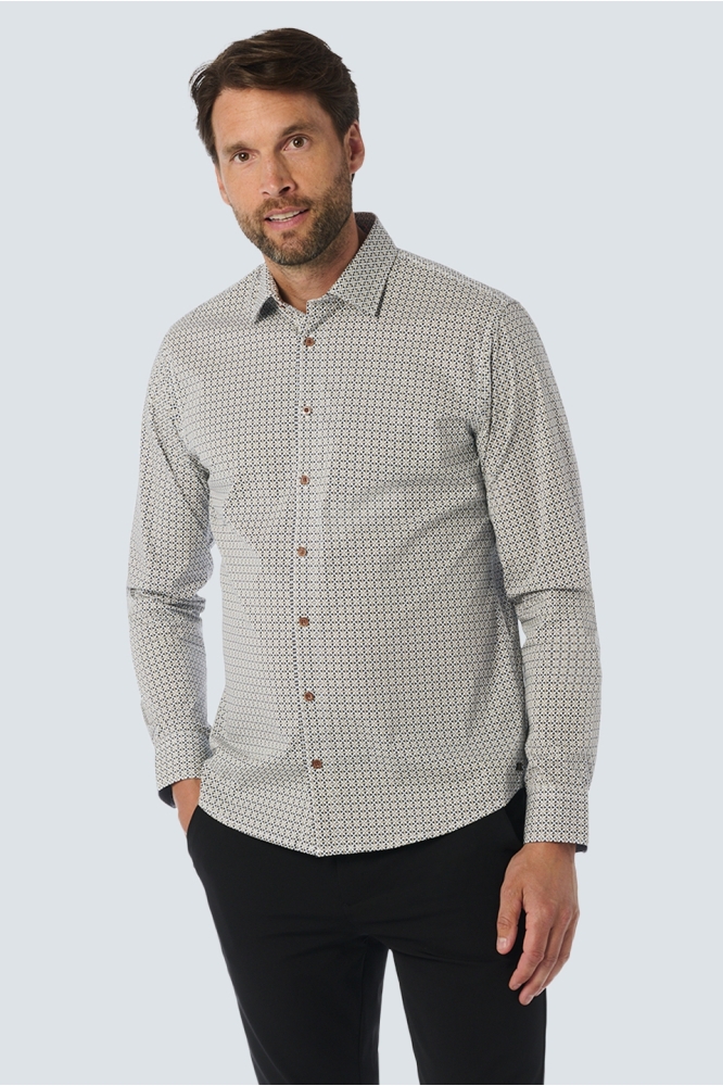 SHIRT WITH DYNAMIC ALLOVER PATTERN 25450731 078 NIGHT