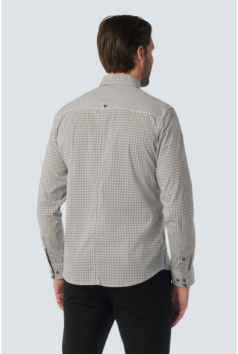 NO-EXCESS shirt stretch allover printed