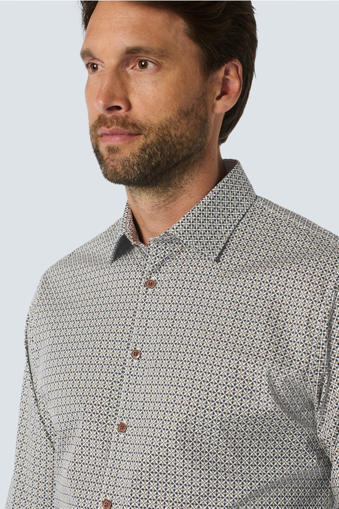 SHIRT WITH DYNAMIC ALLOVER PATTERN 25450731 078 NIGHT