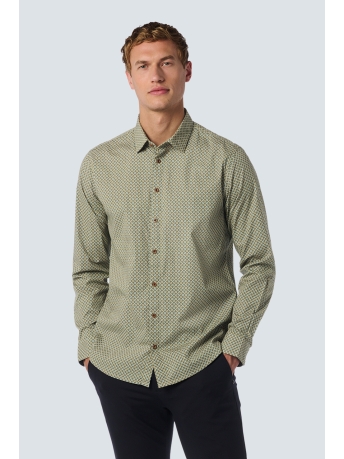 NO-EXCESS Overhemd SHIRT WITH DYNAMIC ALLOVER PATTERN 25450731 130 CLOUD
