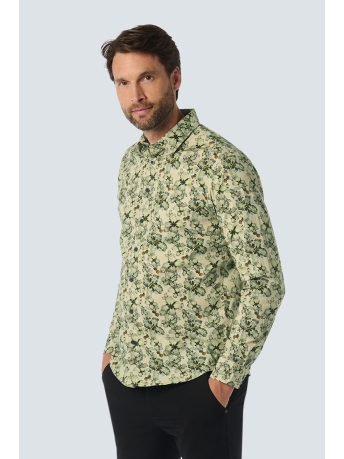 NO-EXCESS Overhemd SHIRT WITH FLORAL PRINT 25450733 122 CEMENT