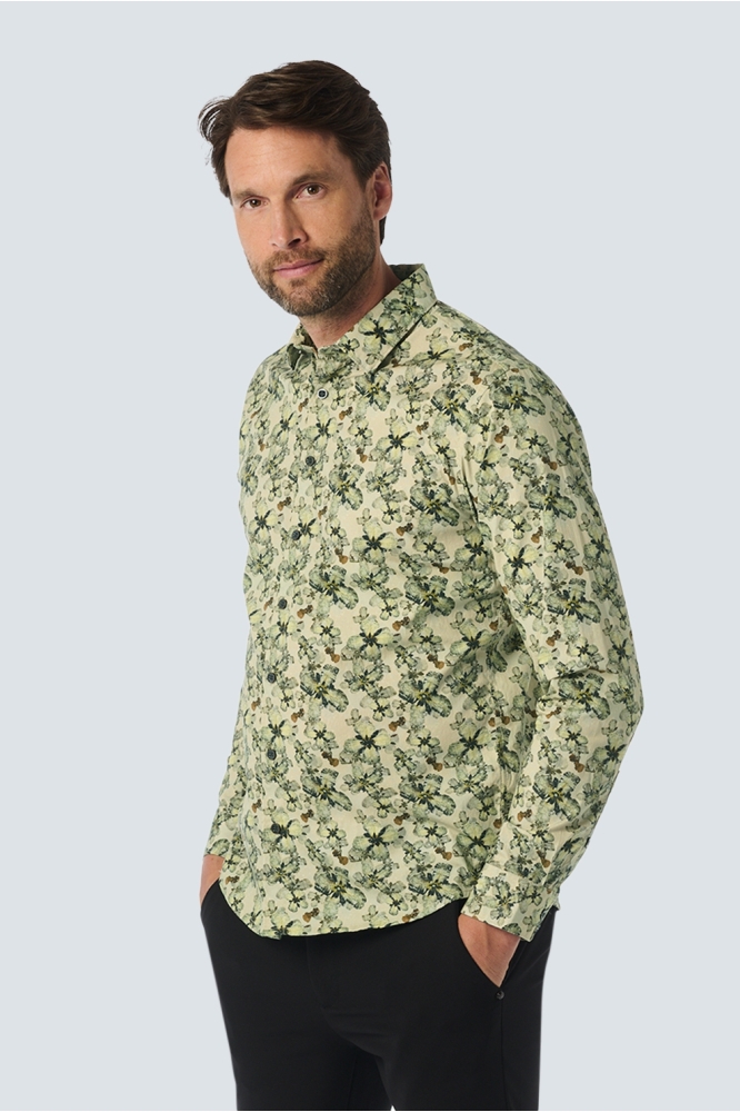 SHIRT WITH FLORAL PRINT 25450733 122 CEMENT