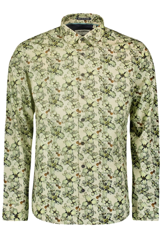 SHIRT WITH FLORAL PRINT 25450733 122 CEMENT