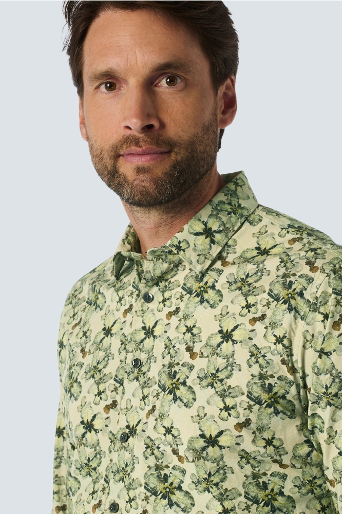 SHIRT WITH FLORAL PRINT 25450733 122 CEMENT