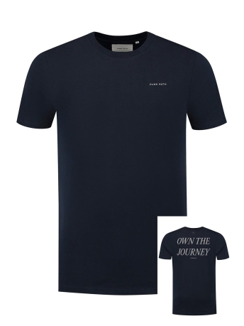 Pure Path T-shirt REGULAR FIT T SHIRTS CREWNECK SS 24030103 07 NAVY