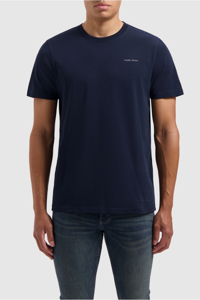 REGULAR FIT T SHIRTS CREWNECK SS 24030103 07 NAVY