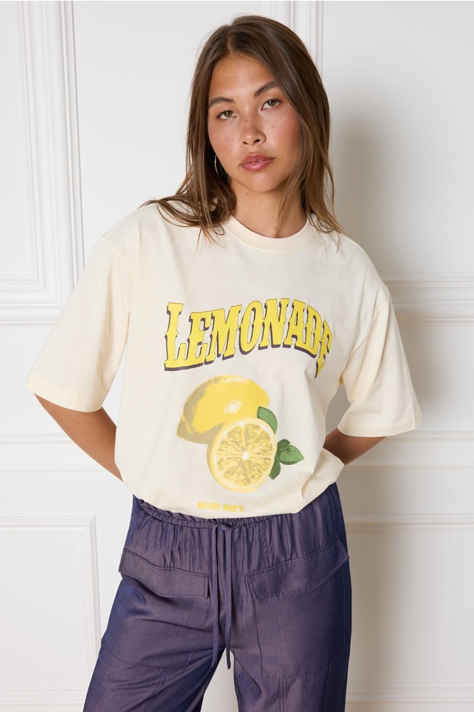 BRUNA KNITTED LEMONADE T SHIRT R2407707415 005 VINTAGE WHITE