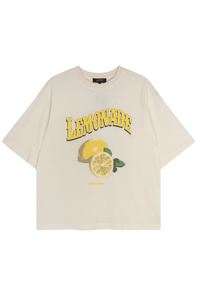 BRUNA KNITTED LEMONADE T SHIRT R2407707415 005 VINTAGE WHITE