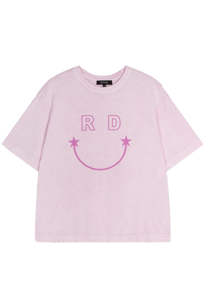 BRUNA KNITTED SMILEY T SHIRT R2407713459 300 SOFT PINK