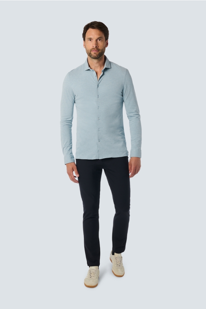 STYLISCH JERSEY MELANGE SHIRT WITH STRETCH 25410780 130 CLOUD