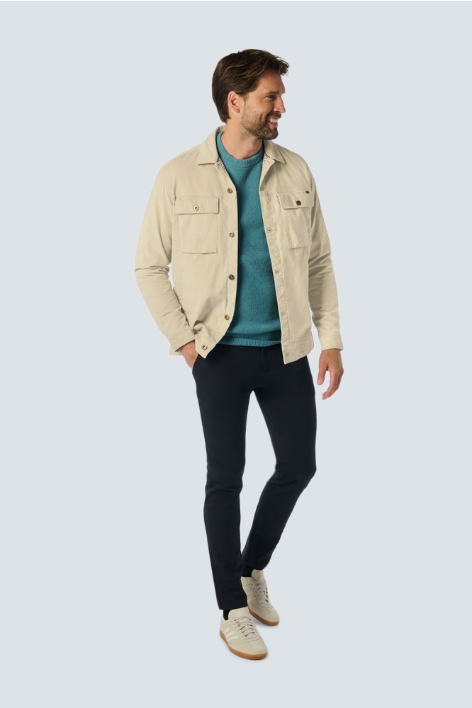 MODERN CORDUROY OVERSHIRT WITH CHEST POCKET 25530712 122 CEMENT