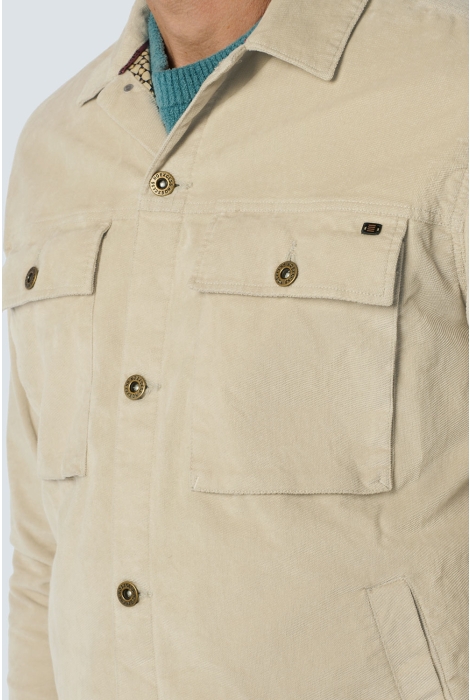 NO-EXCESS overshirt button closure fine cordu