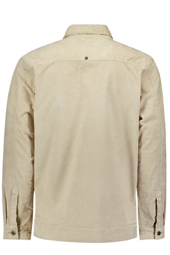 MODERN CORDUROY OVERSHIRT WITH CHEST POCKET 25530712 122 CEMENT