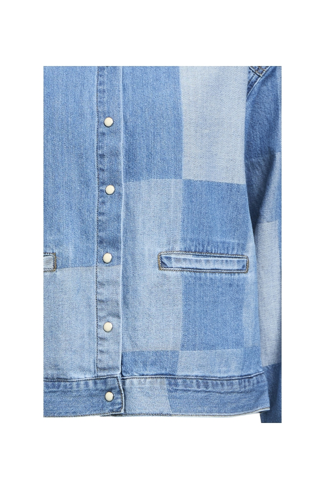 OBJFRANCEY RE L/S DENIM SHIRT 137 23045944 MEDIUM BLUE DENIM