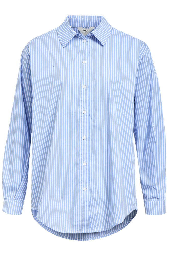 OBJTUTTA LO L/S SHIRT NOOS 23044666 Cornflower Blue/White