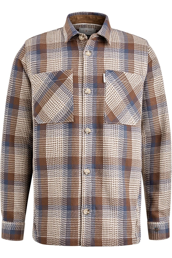 SHIRT JACKET WITH STRUCTURE WEAVE CSI2408210 8063