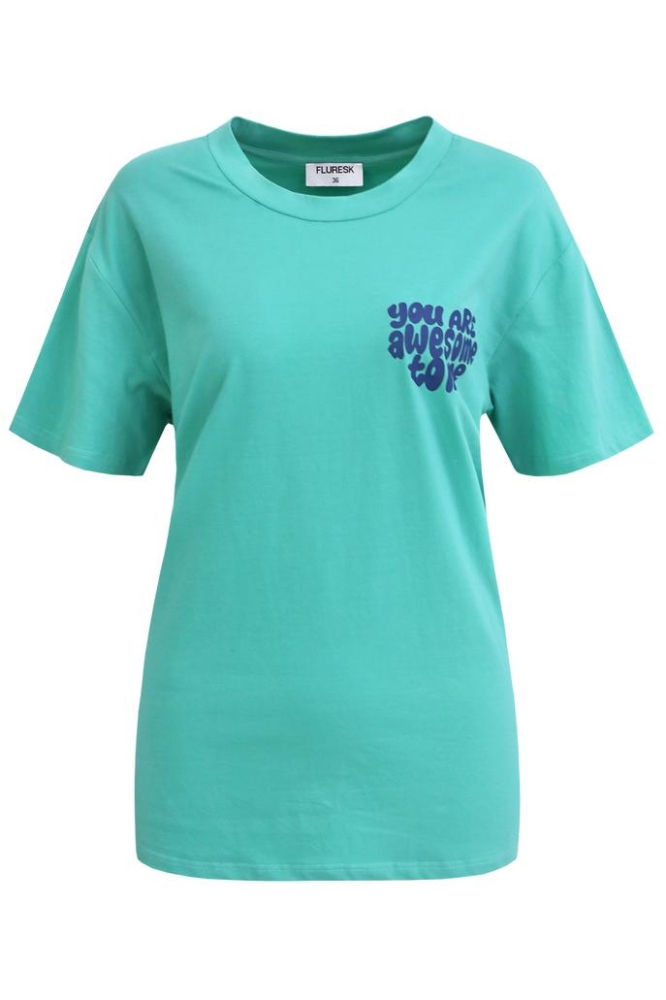 DELIYAH T SHIRT 24ZQF15 719 POOL GREEN