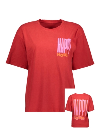 Soultouch T-shirt HAPPY HOUR G6030 RED