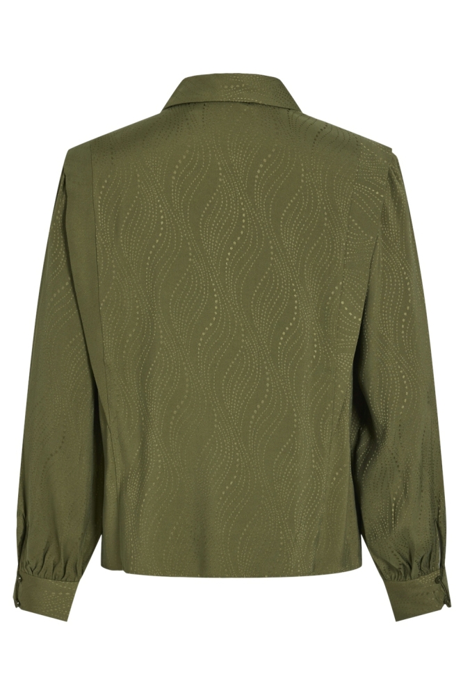 VIKITJA LS JACQUARD SHIRT/C31 14103085 CAPULET OLIVE