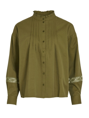 Vila Blouse VIULLE LS LACE SHIRT/C31 14103096 CAPULET OLIVE