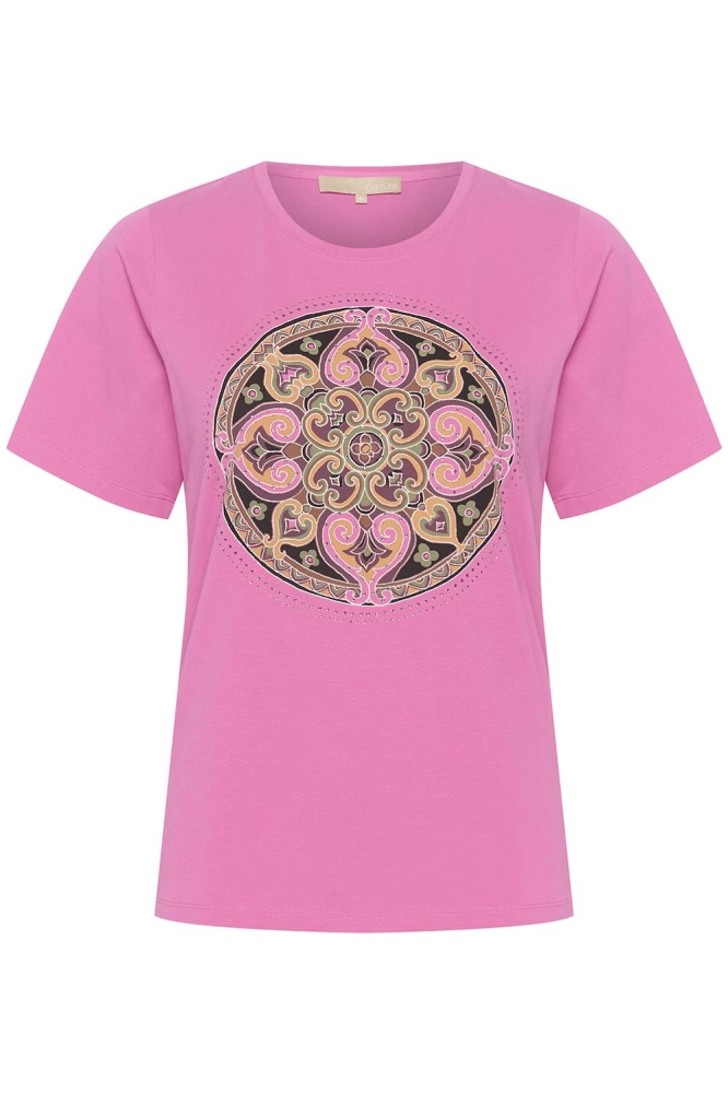 CUALFI GITH GRAPHIC T SHIRT 50110871 172627 PHLOX PINK