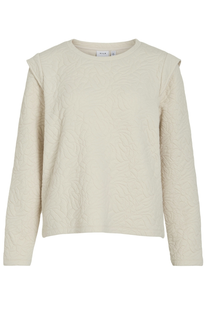 VIESMERALDA O-NECK L/S TOP 14104137 BIRCH