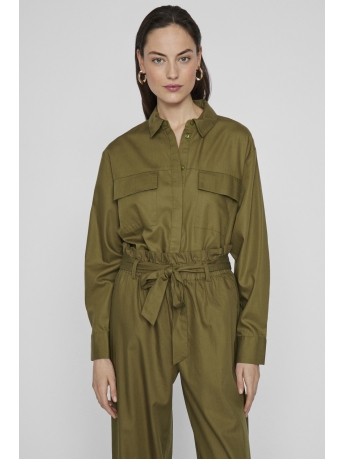 Vila Blouse VIGITTA L/S POCKET LOOSE SHIRT 14103796 CAPULET OLIVE