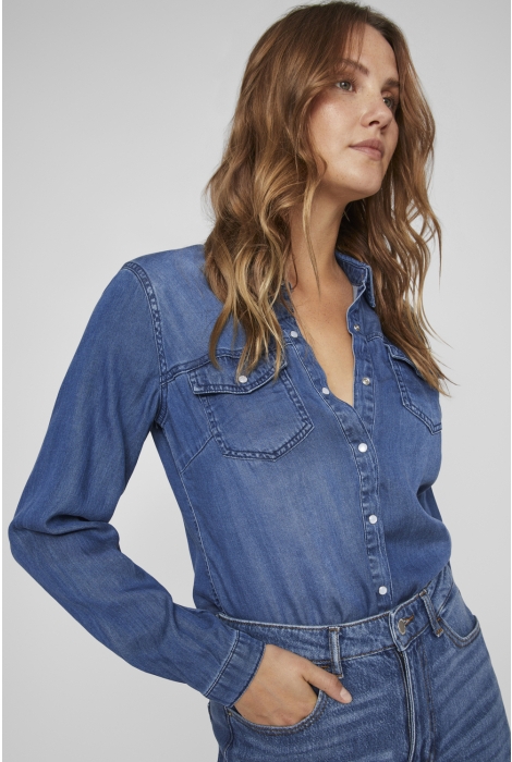 Vila vibista denim shirt-noos