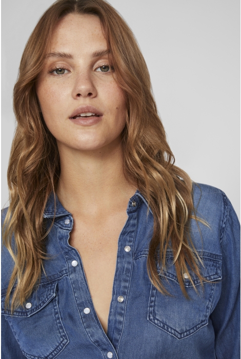 Vila vibista denim shirt-noos