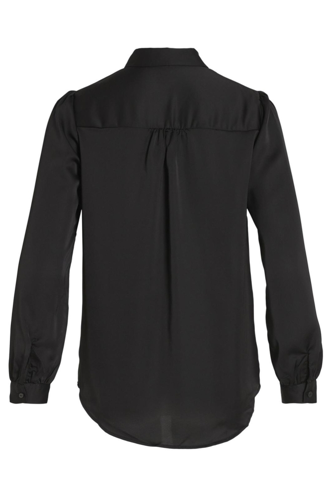 VIELLETTE SATIN L/S SHIRT NOOS 14063320 Black