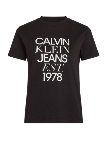 Calvin Klein T-shirt MIXED LOGO REGULAR T J20J224910 BEH CK BLACK